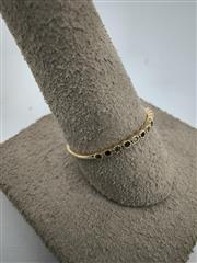 Blue Stone Unisex Stone Ring 14K Yellow Gold 0.61g